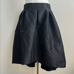 Vintage Y2K Women’s High Low Hi Waist Minimalist Chic Whimsigoth‎ Black Skirt 1X